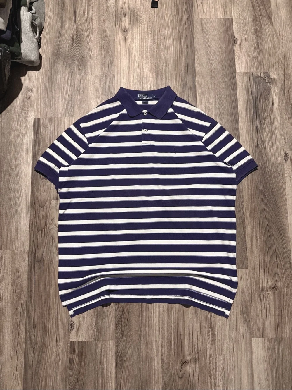 Vintage Y2K 2000’s Polo Ralph Lauren Striped Purple Polo • Size XL